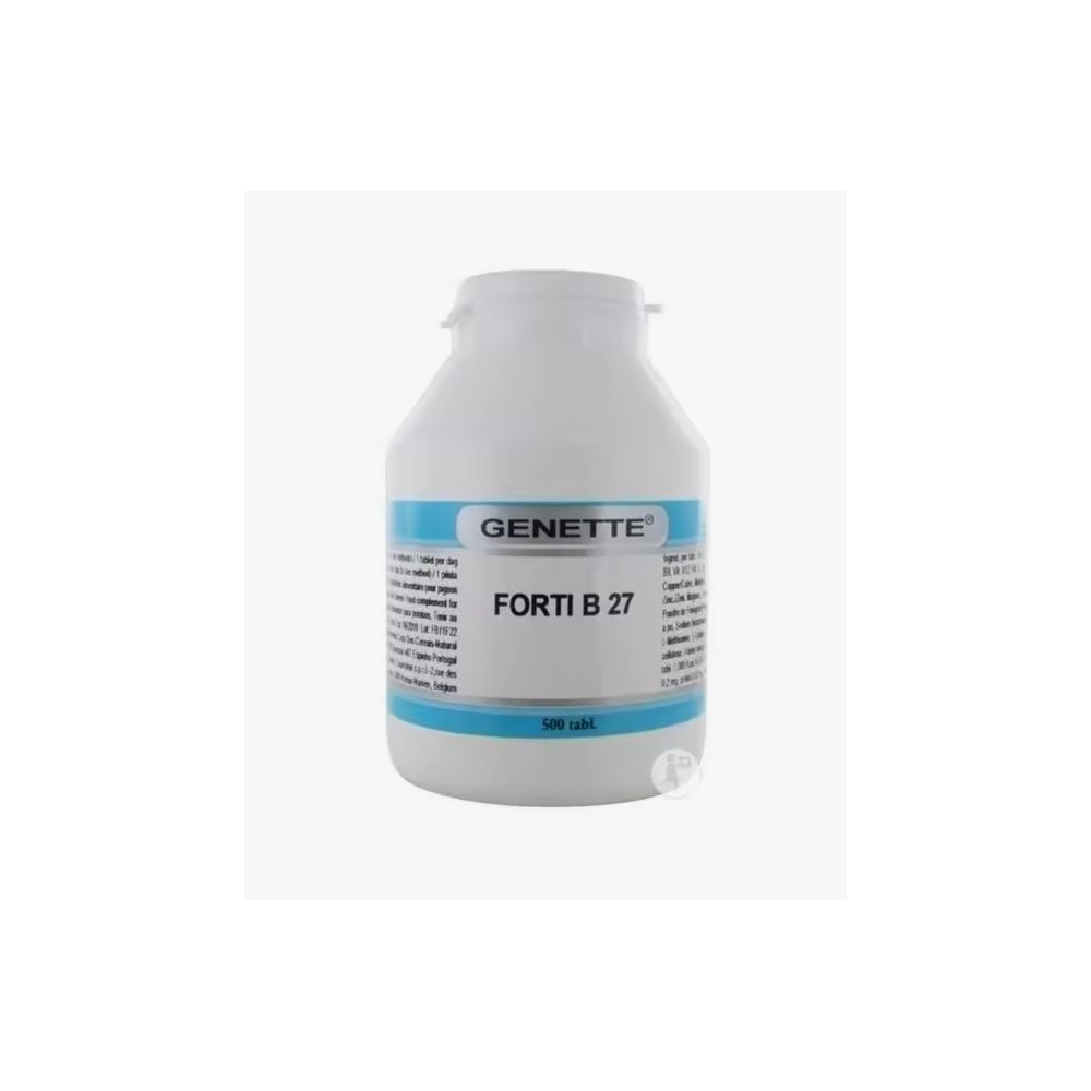GENETTE FORTI B 27 vitaminas aminoácidos y minerales para palomas deportivas 500 comprimidos