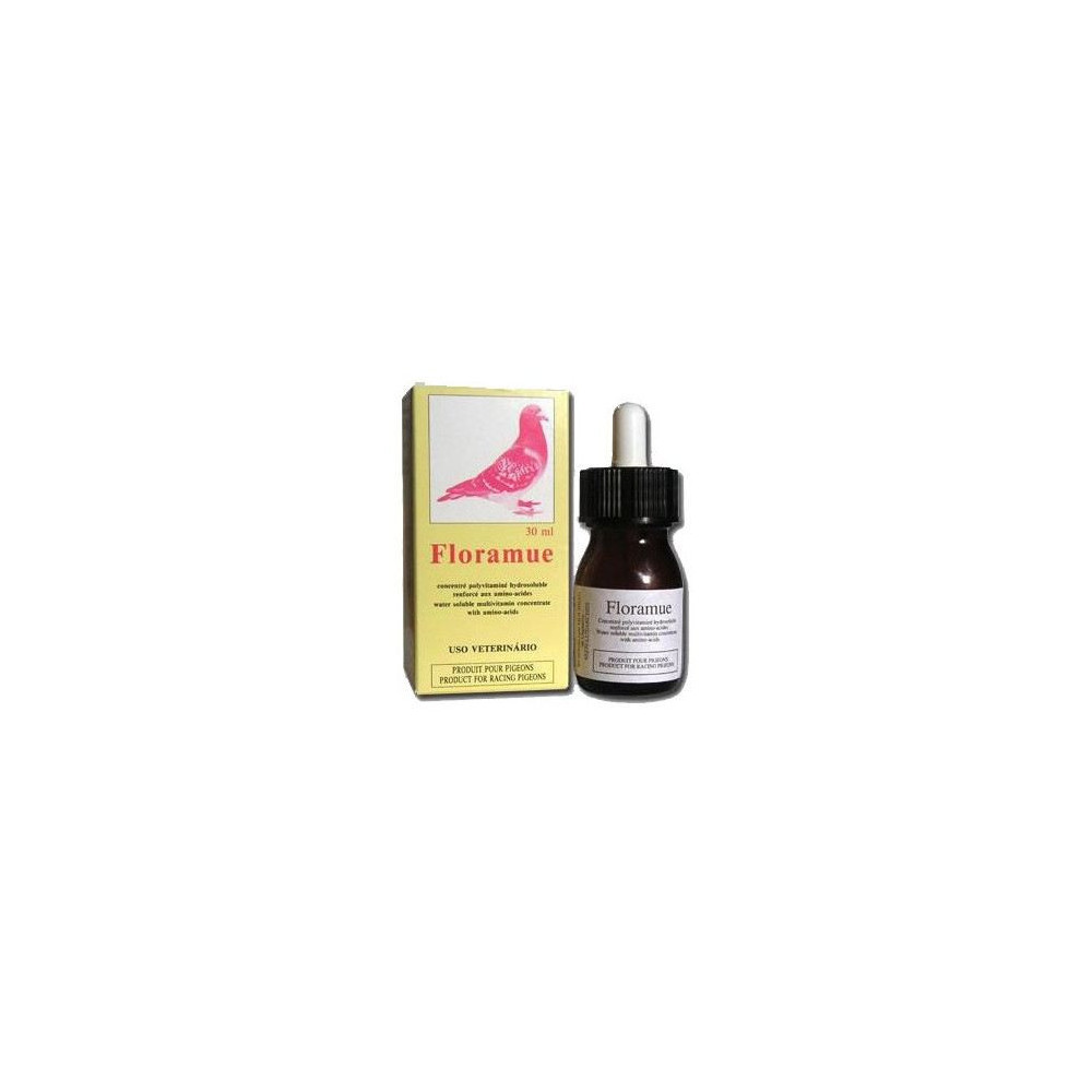 Compuesto Vitaminico FLORAMUE MOUREAU con Aminoacidos para Palomas 30 ml