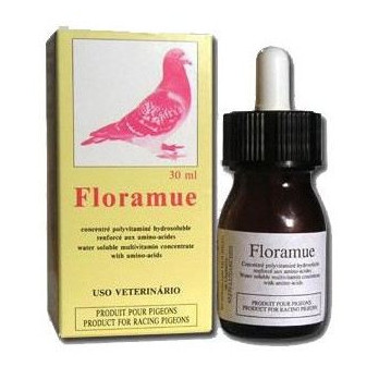 Compuesto Vitaminico FLORAMUE MOUREAU con Aminoacidos para Palomas 30 ml