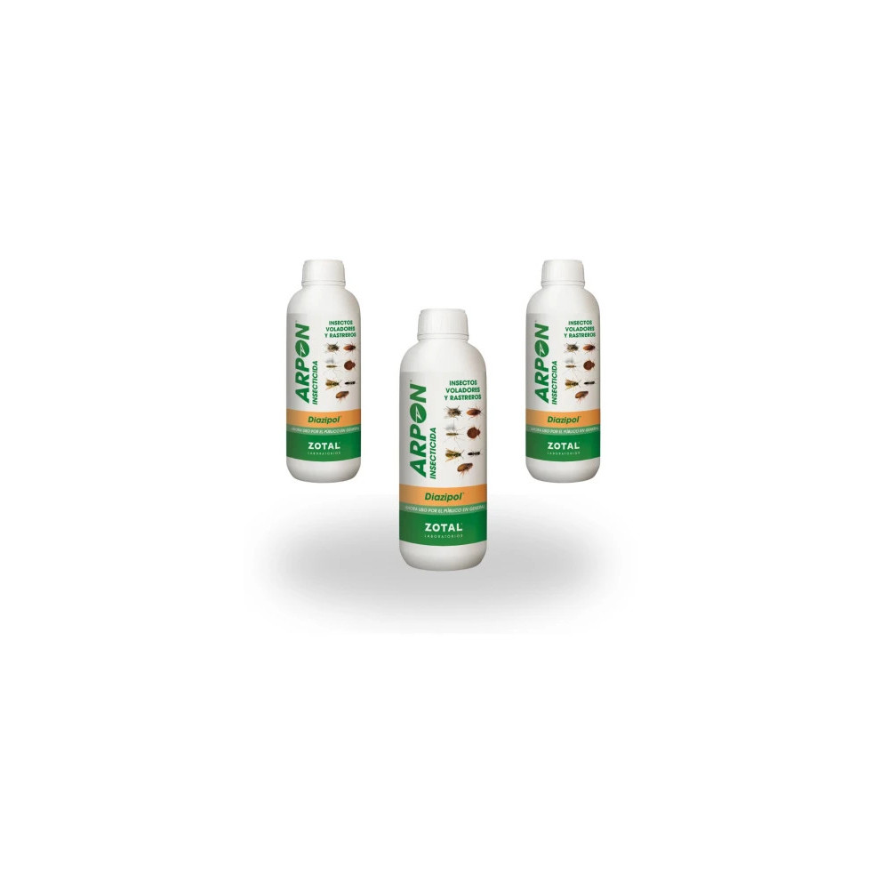 ARPÓN DIAZIPOL 250 ml PACK 3 uds de Insecticida para insectos voladores y rastreros