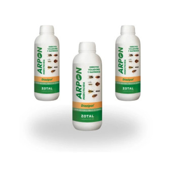 ARPÓN DIAZIPOL 250 ml PACK 3 uds de Insecticida para insectos voladores y rastreros