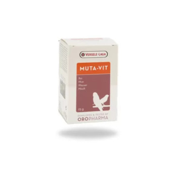 complejo vitaminico MUTA VIT VERSELE LAGA indicado para la muda de aves, en polvo 200 gr.