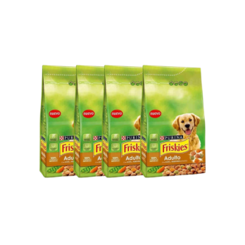 Pack 4 bolsas de FRISKIES con ave y verduras bolsa 3 kg