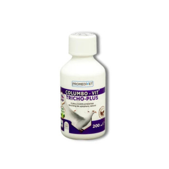 Suplemento Natural Contra Tricomonas en Aves Tricho Plus COLUMBO VIT 200 ml