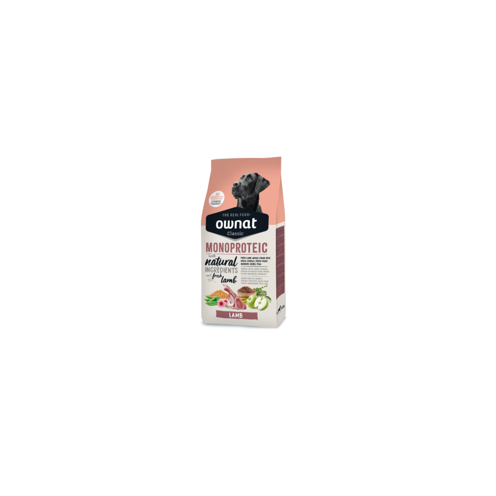 OWNAT Perro CLASSIC MONOPROTÉICO CORDERO 4 KG