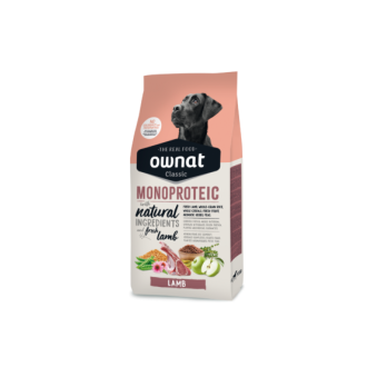 OWNAT Perro CLASSIC MONOPROTÉICO CORDERO 4 KG