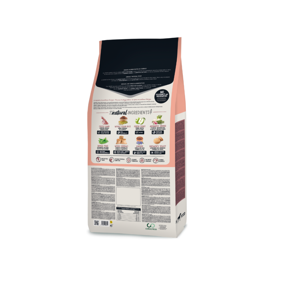 OWNAT Perro CLASSIC MONOPROTÉICO CORDERO 4 KG