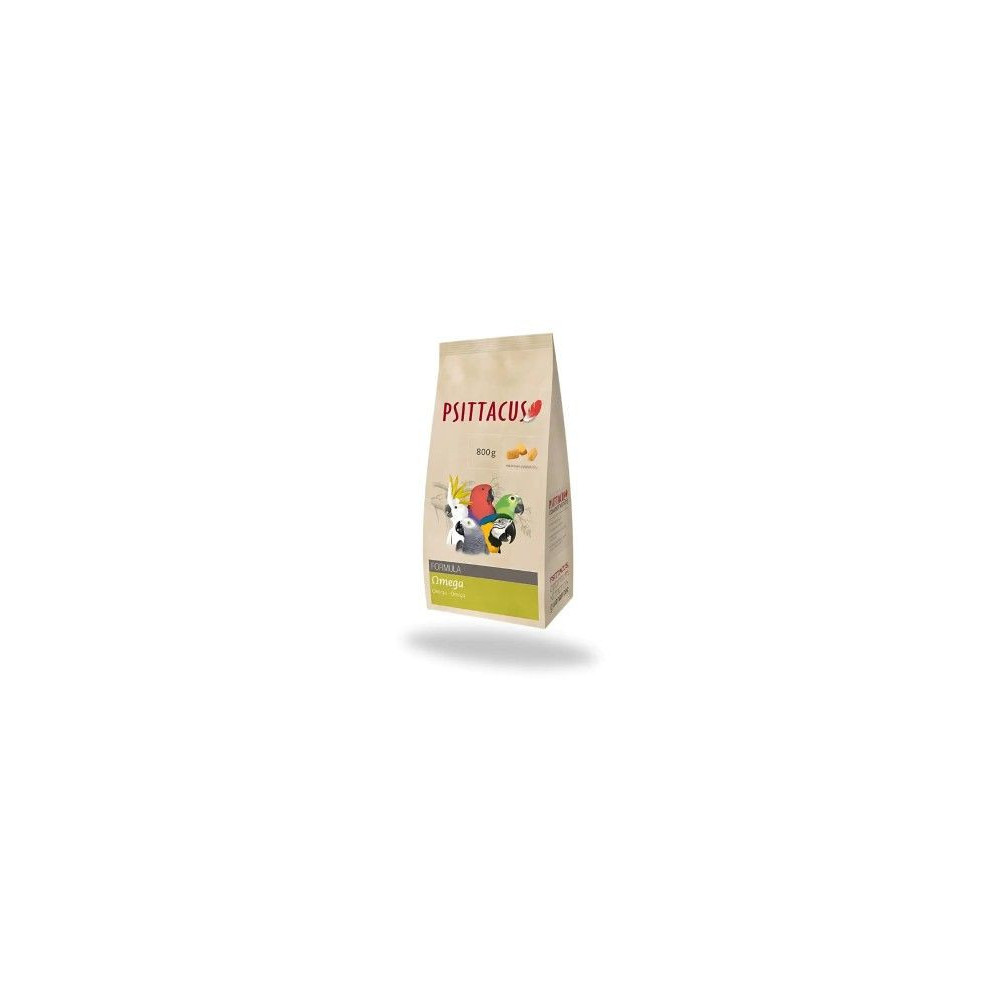 Comida de Inicio para Loros y Psittacidas PSITTACUS Omega 800gr