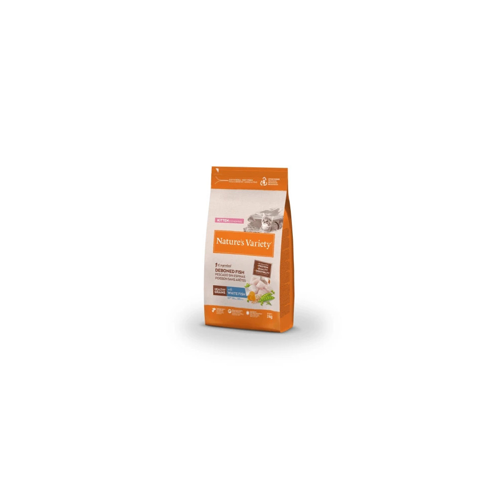 Comida para Gatito NATURES VARIETY Kitten Healthy Grain de Pescado 3kg