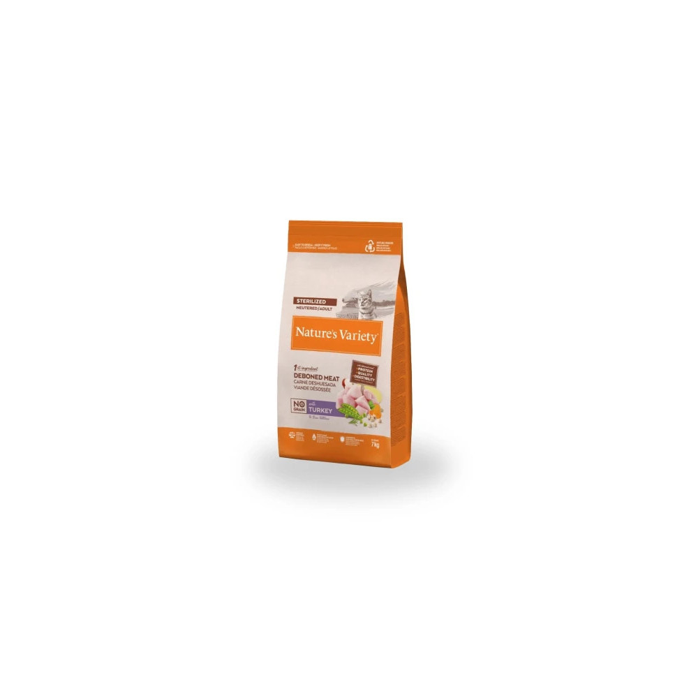 Comida para Gato Esterilizado NATURES VARIETY No Grain de Pavo 3kg