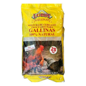 Mixtura de cereales troceados para gallinas, 25kg