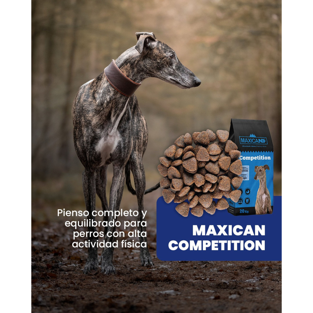 Maxican Competición 20 kg | Pienso de Alta Energía para Perros Deportistas y de Trabajo