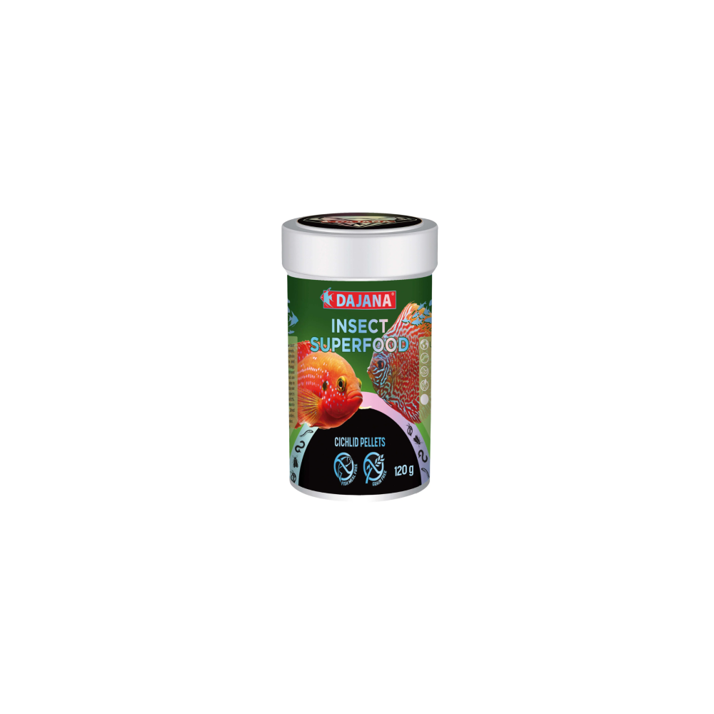 Comida para Cíclidos Omnívoros DAJANA Pellets Insect Superfood 250ml Comida para Cíclidos Omnívoros DAJANA Pellets Insect Superfood 250ml