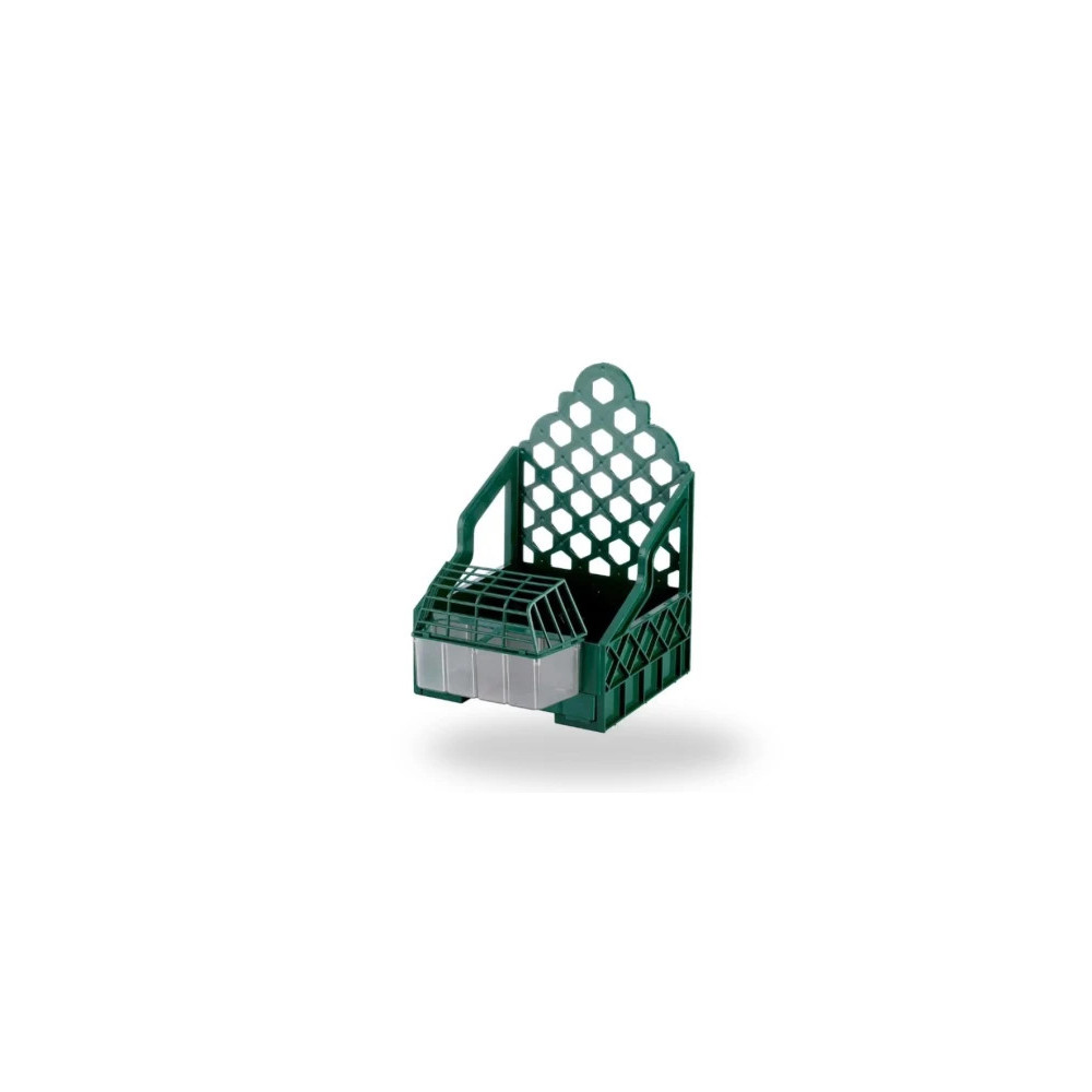 Casillero para jaula de perdiz, plastico verde