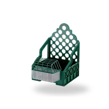 Casillero para jaula de perdiz, plastico verde