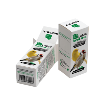 Complejo vitaminico SERI B+K LATAC para aves liquido 60 ml