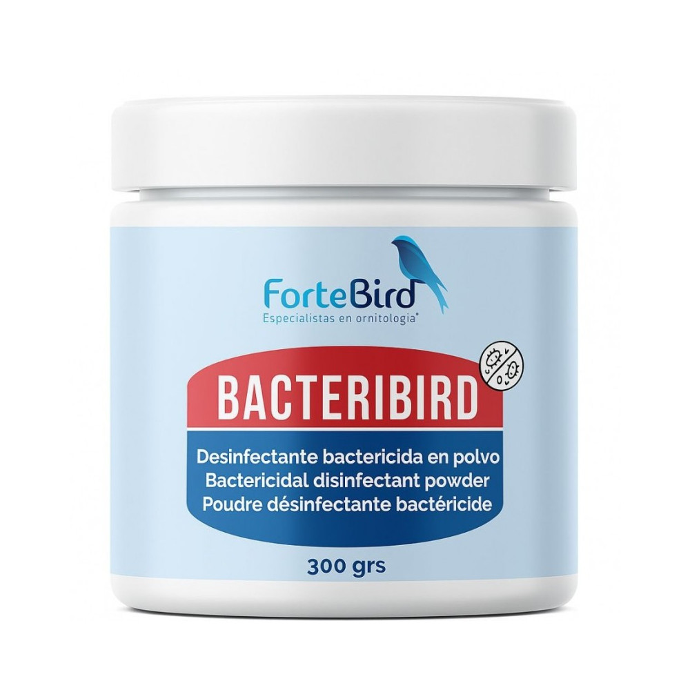 BACTERIBIRD 300 gr. (Viricida, Bactericida y Fungicida en polvo)