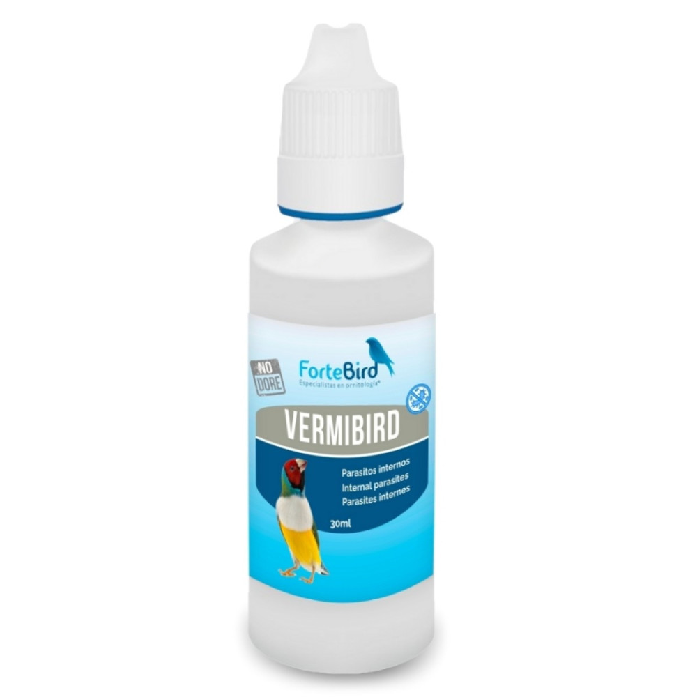 VermiBird Eliminación de Parásitos Intestinales 30 ml | Antiparasitario Interno Natural para Aves