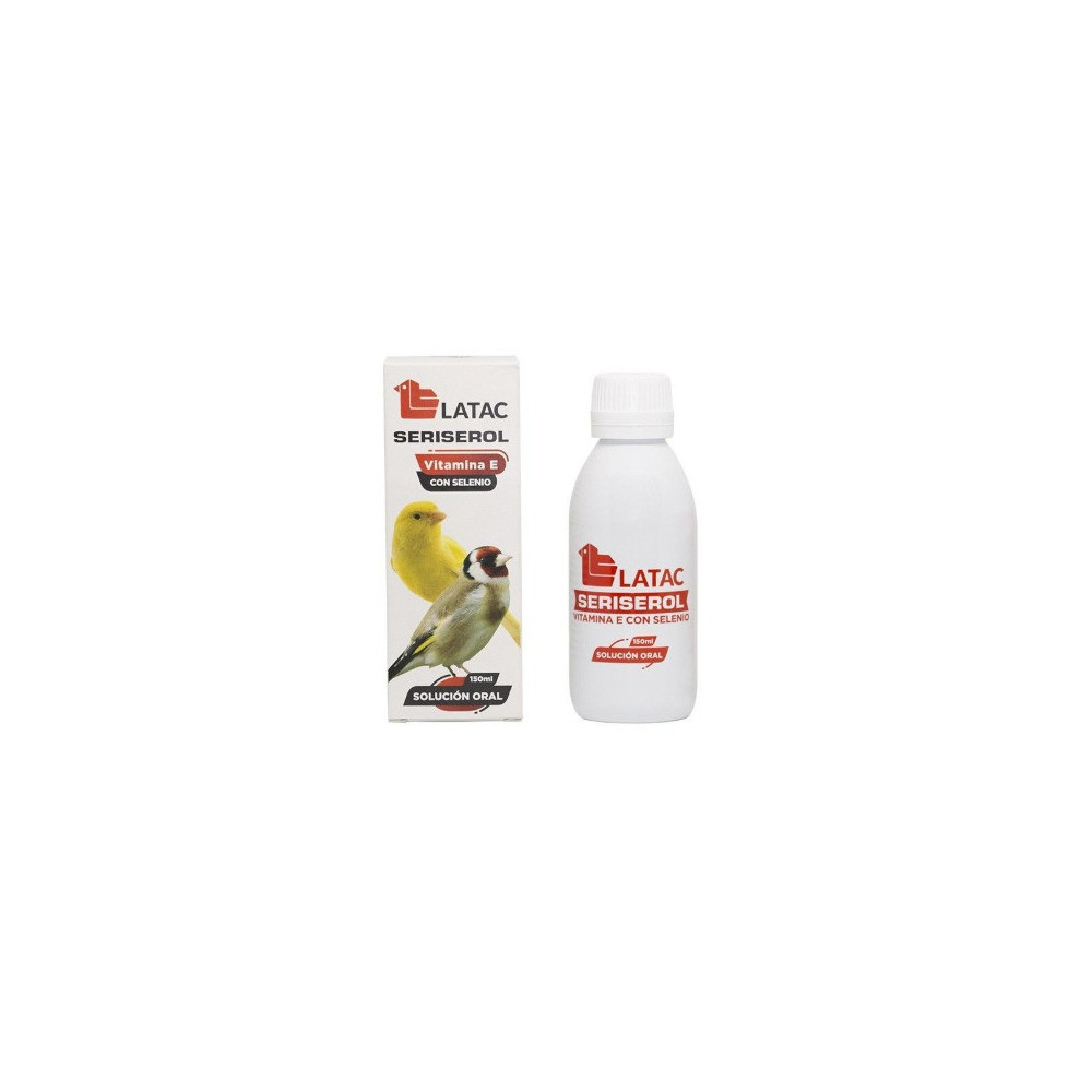 Vitamina E + Selenio SERISEROL LATAC para aves liquido 150 ml
