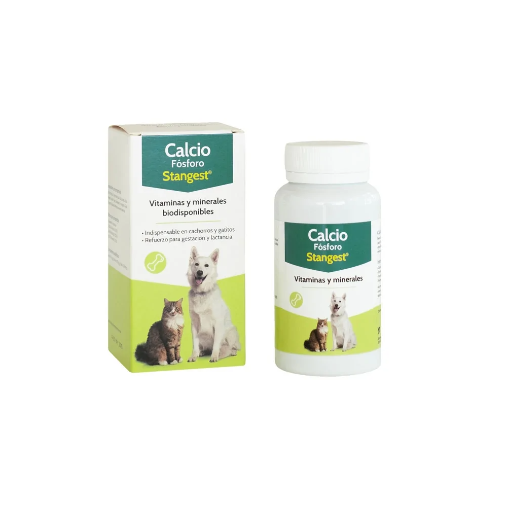 CALCIO FOSFORO STANGEST 100 comp. para perros y gatos