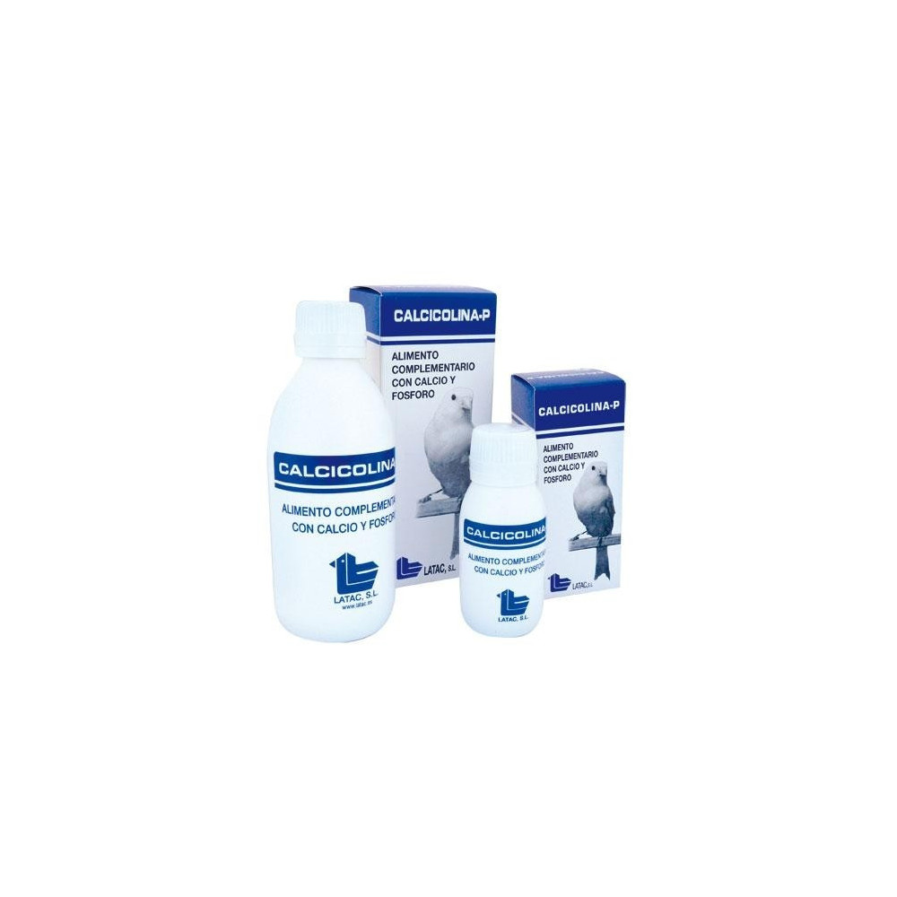 compuesto vitaminico rico en calcio y fósforo para aves CALCICOLINA LATAC 250 ml