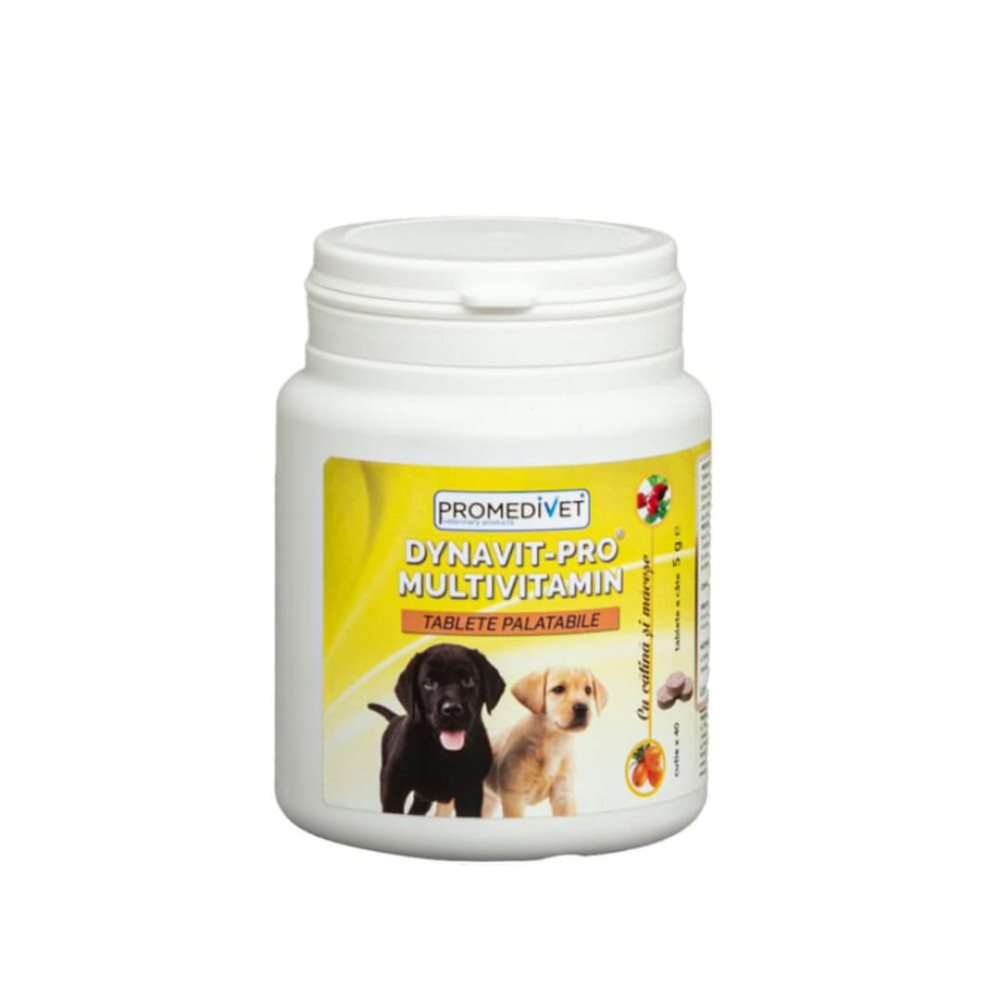 Dynavit-Pro Multivitamina para Perros | 40 Tablets x 5g: Suplemento de Alta Vitalidad, Energía y Refuerzo Inmune
