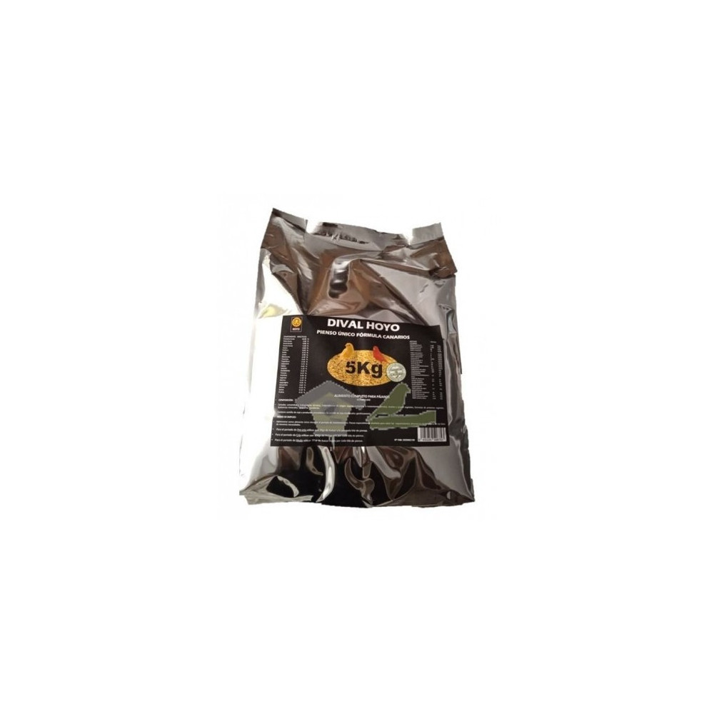PIENSO UNICO CANARIOS Dival Hoyo 5 kg + 1 kg GRATIS | Alimento Extrusionado Completo