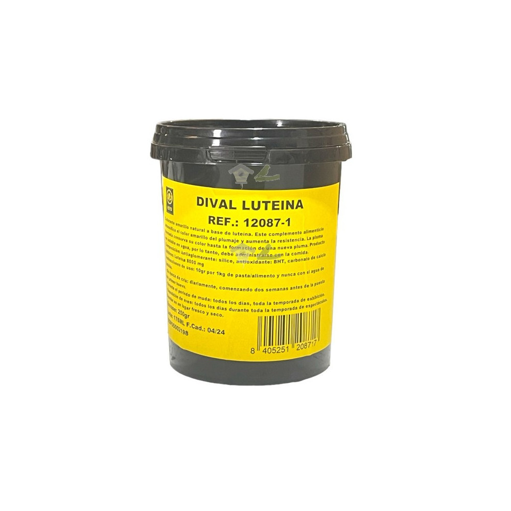 PIGMENTANTE Luteina Dival HOYO 250 g | Pigmentante Natural para Canarios de Factor Amarillo