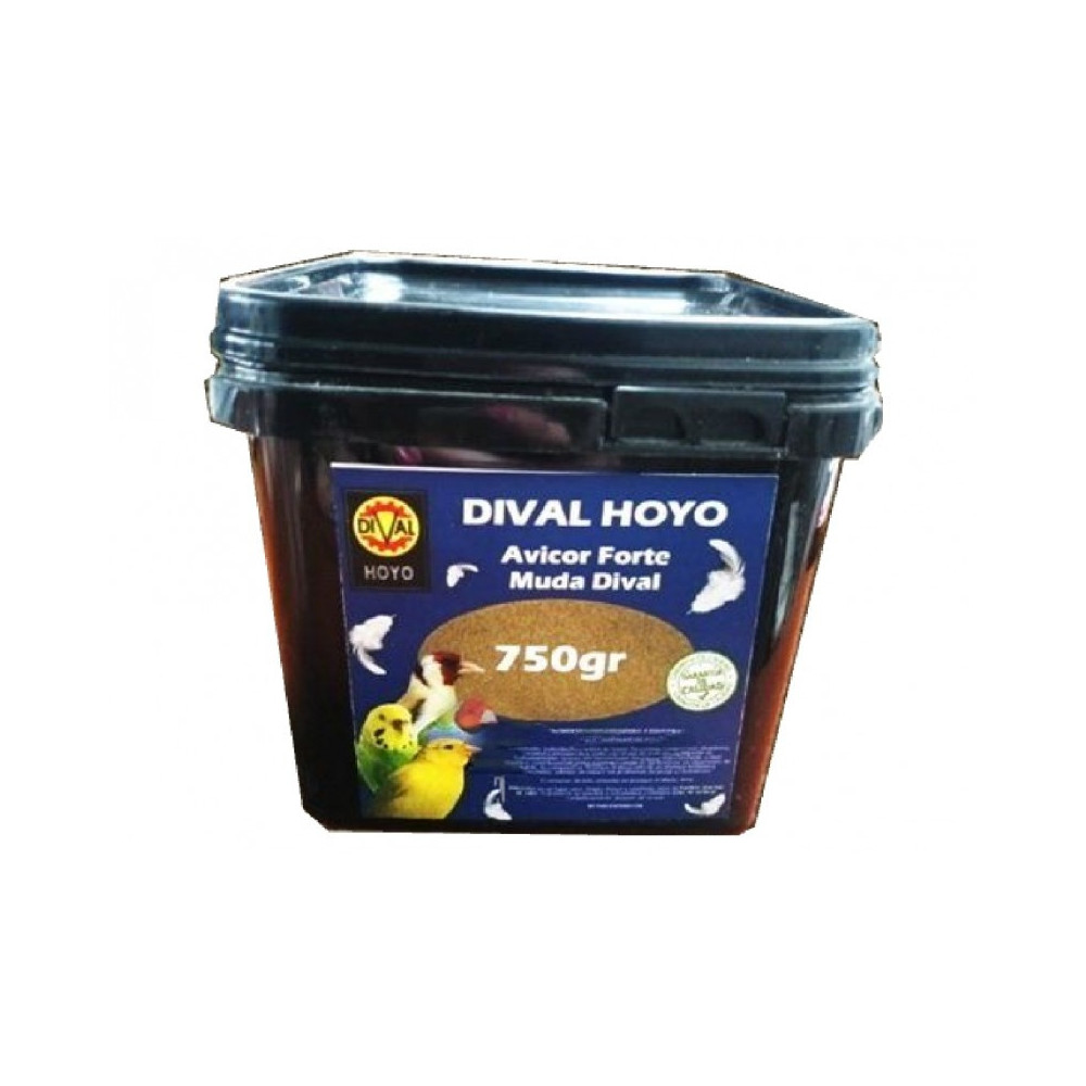 AVICOR FORTE Dival Hoyo MUDA 750 g | Suplemento Vitamínico para un Plumaje Perfecto