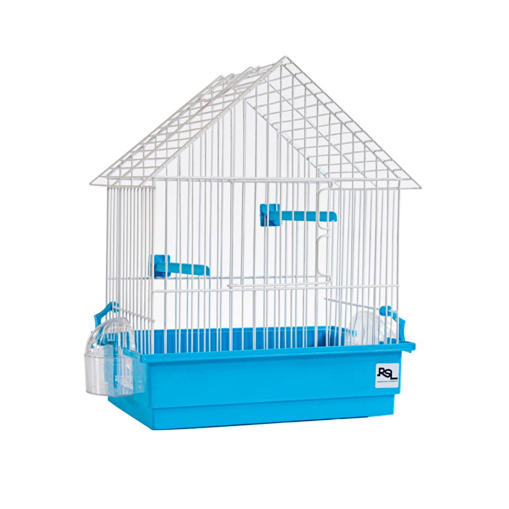 Jaula Chalet Económica RSL 1022 | Jaula para Canarios y Exóticos con Techo a Dos Aguas