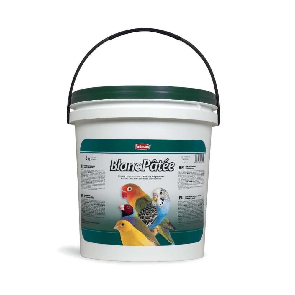 Pasta de Cría Blanca Padovan Blanc Pâtée – 5 kg | Alta Calidad para Canarios Blancos y Mosaicos