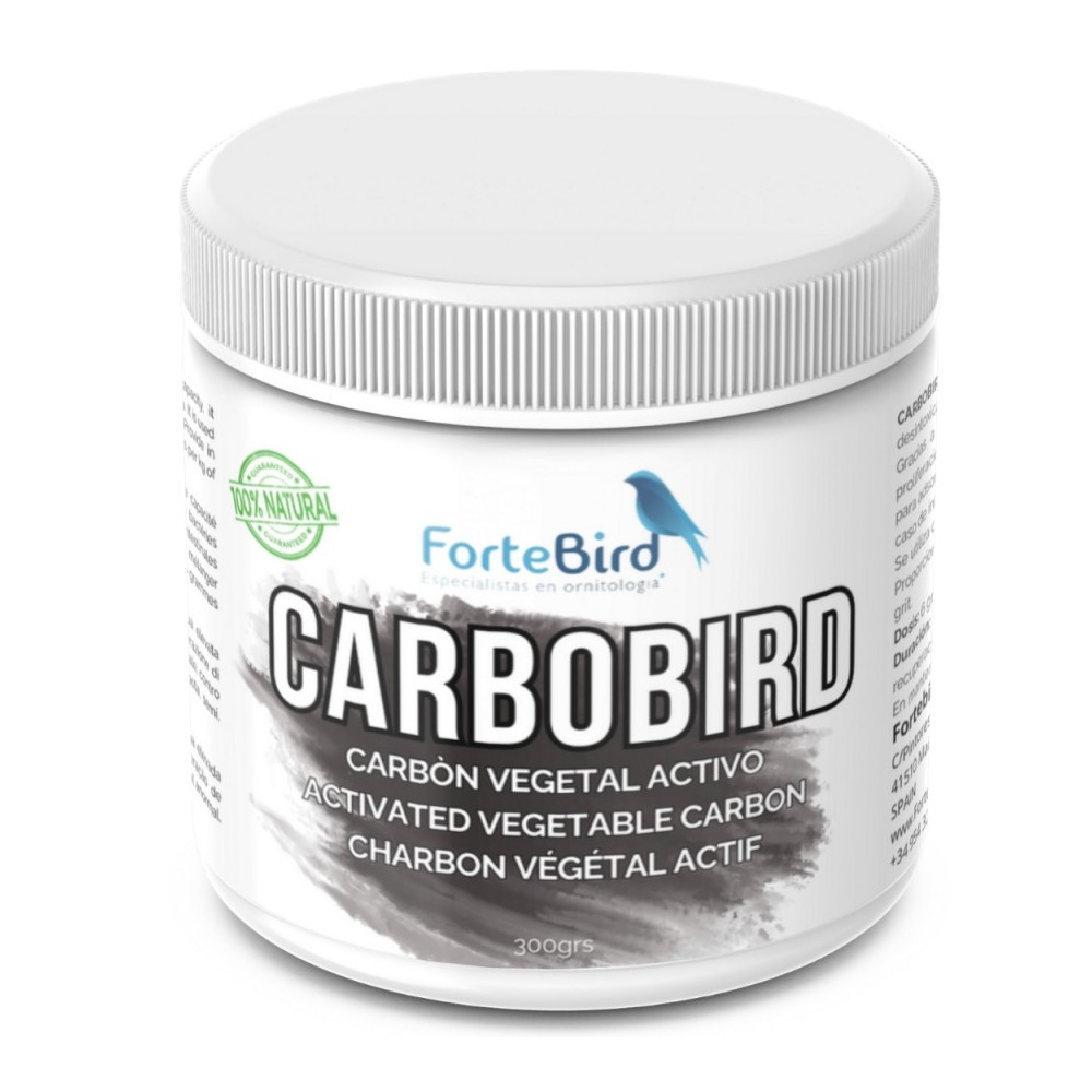 CARBOBIRD 300 g | Carbón Granulado Vegetal de Alto Poder Absorbente