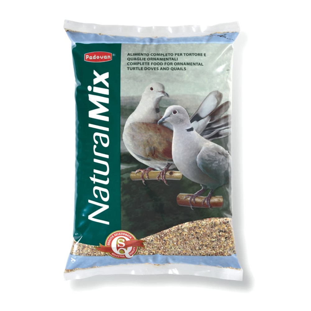 Comida para Tórtolas NaturalMix Padovan – 5 kg | Mezcla Clásica de Semillas para Tórtolas y Pequeñas Palomas