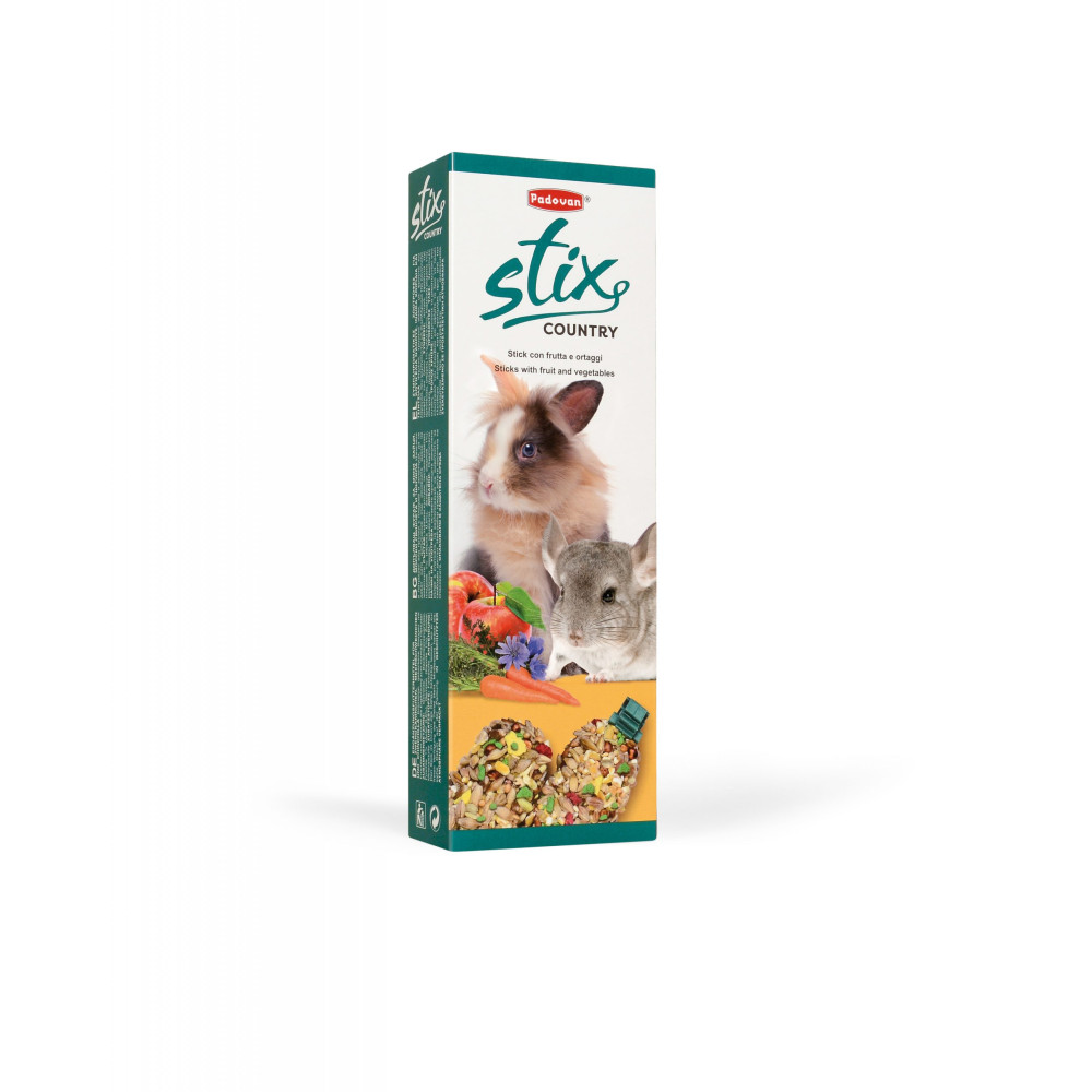 Stix Country Coniglietti 100 g – Snacks Horneados para Conejos Enanos y Roedores