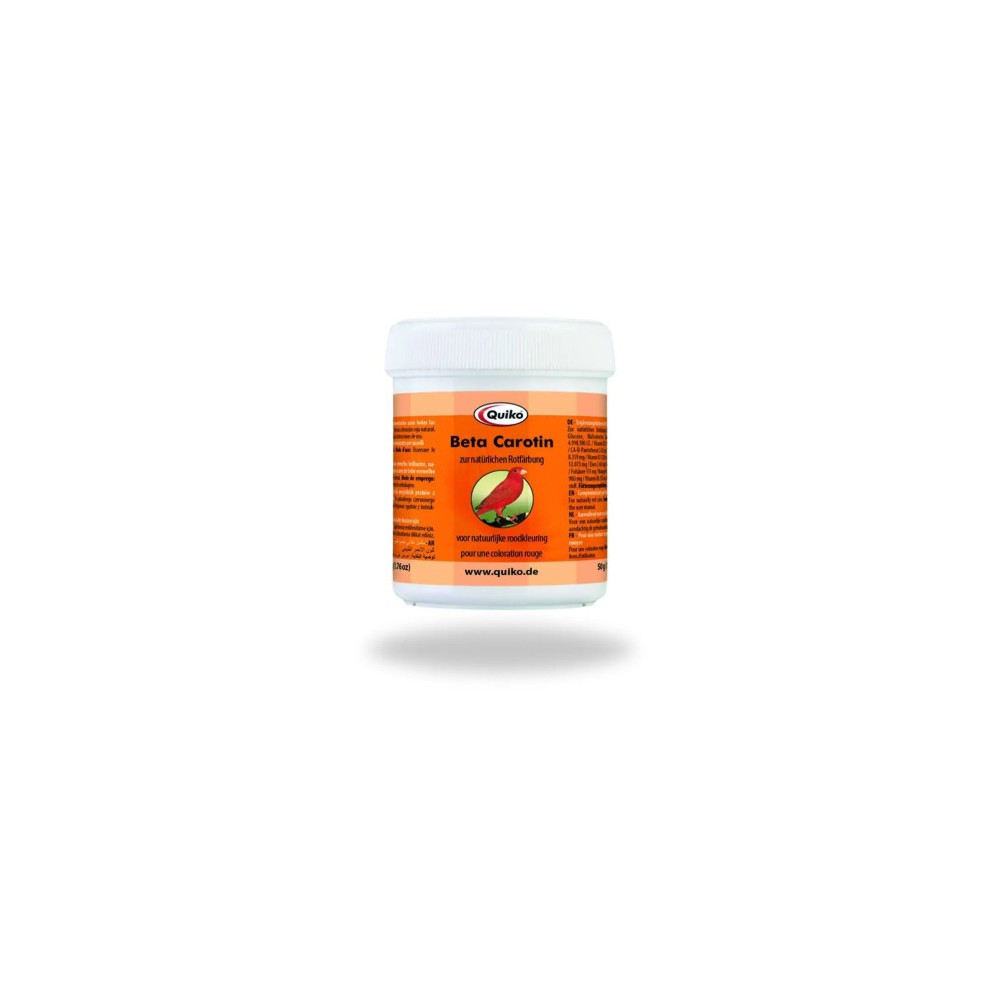 Betacaroteno Quiko 100 g | Colorante Natural y Brillo para Aves de Factor Rojo