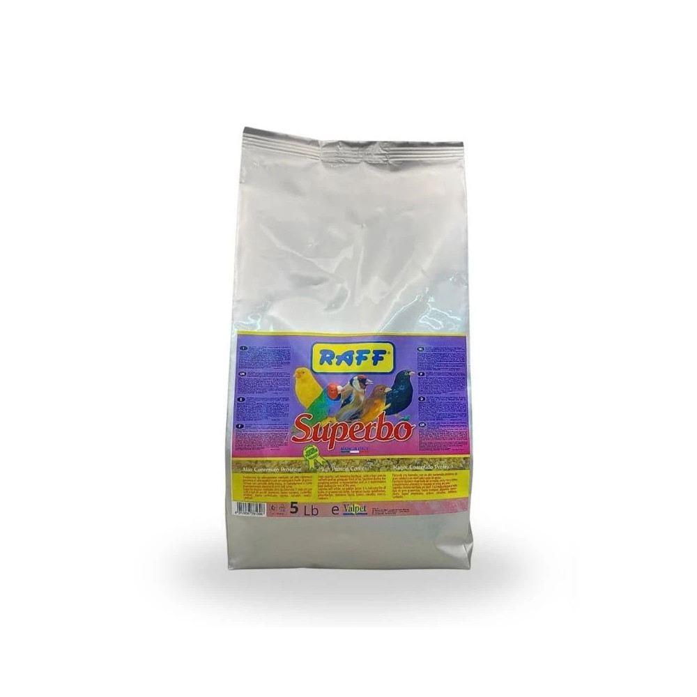 RAFF Superbo 4 kg | Pasta de Cría Húmeda al Huevo para Canarios y Aves Granívoras