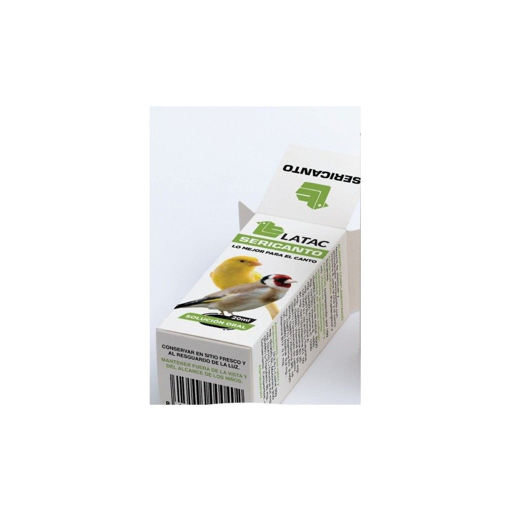 Sericanto LATAC 20 ml | Suplemento para Estimular el Canto y la Vitalidad en Aves