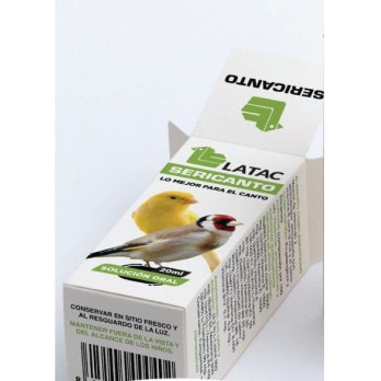 Sericanto LATAC 20 ml | Suplemento para Estimular el Canto y la Vitalidad en Aves