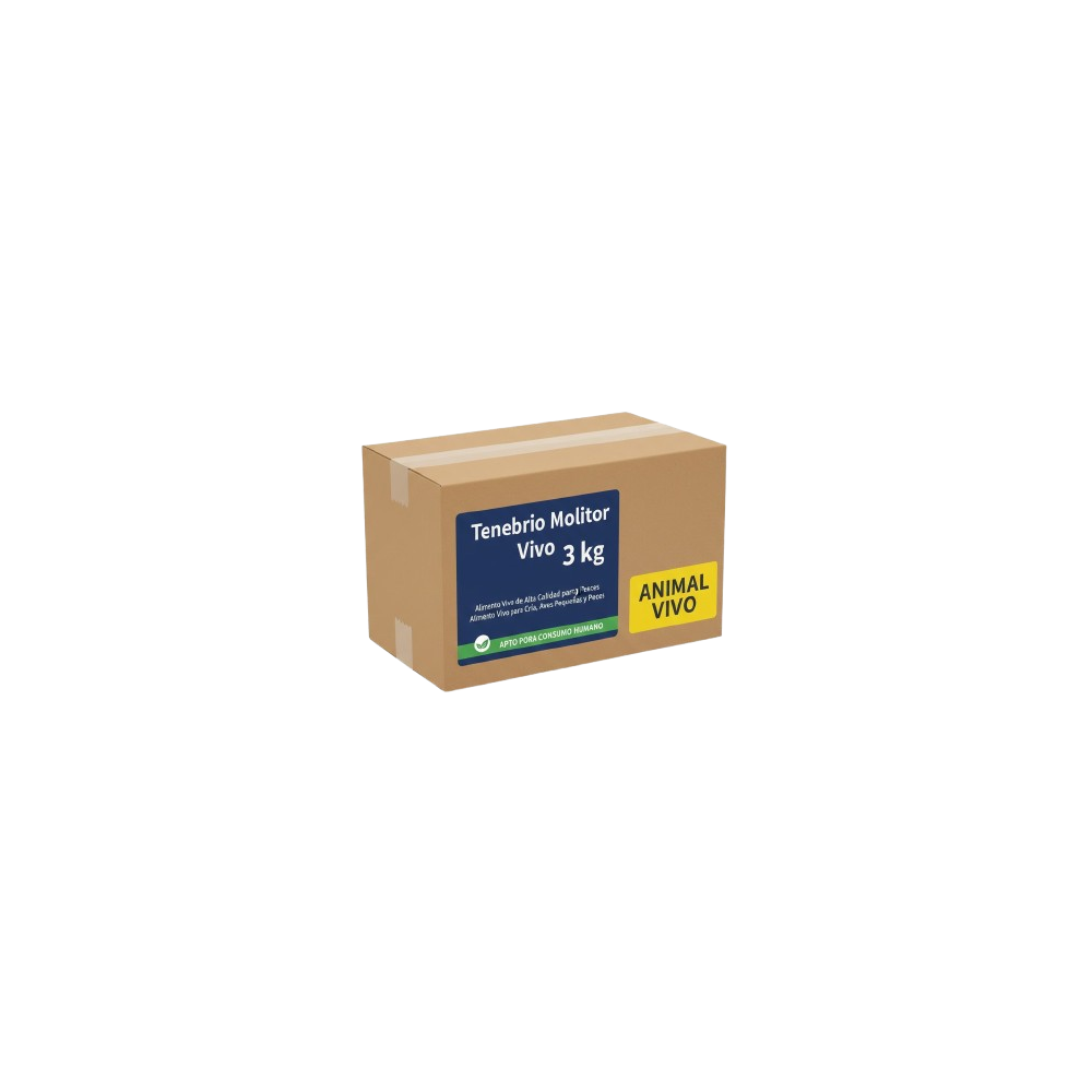 Tenebrio Molitor Adulto Vivo 3 kg | Alimento Vivo para Cría, Aves y Peces