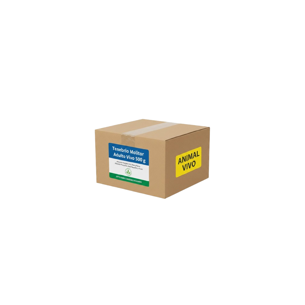 Tenebrio Molitor Adulto Vivo 500 g | Alimento Vivo para Cría, Aves y Peces