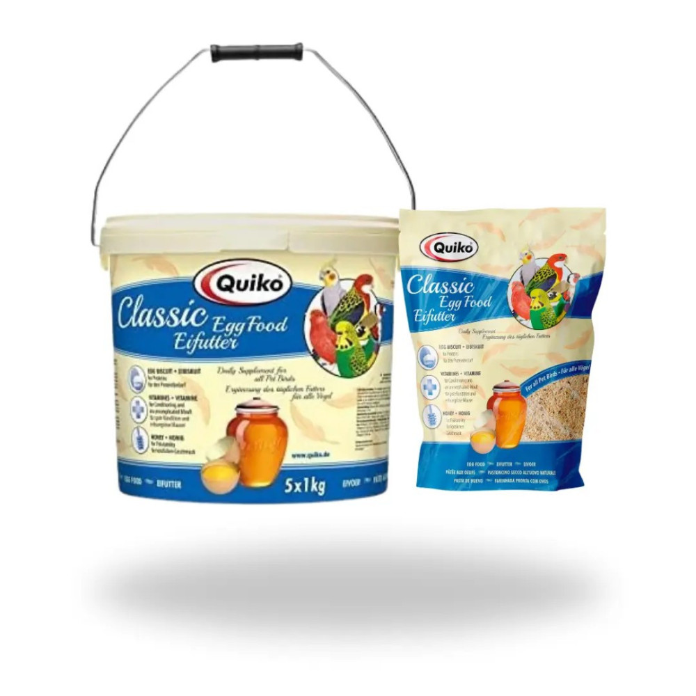 Pasta de Cría Seca Quiko Classic 5kg + 1kg GRATIS | Calidad Profesional para Aviarios