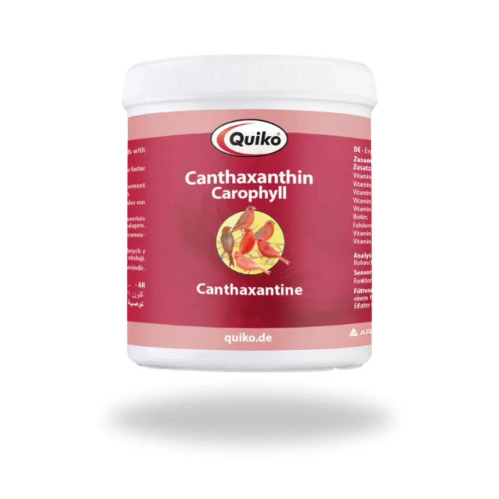 Cantaxantina Quiko 100 g | Colorante Rojo Intenso para Canarios y Aves de Factor