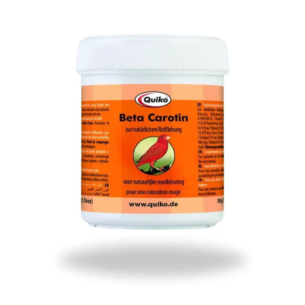 Betacaroteno Quiko 500 g | Colorante Natural y Vitamina A para Aves de Factor Rojo