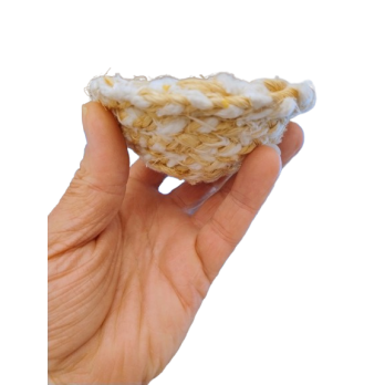 Nido Artesanal de Yute y Algodón para Canarios y Jilgueros 9cm | Calidad Superior