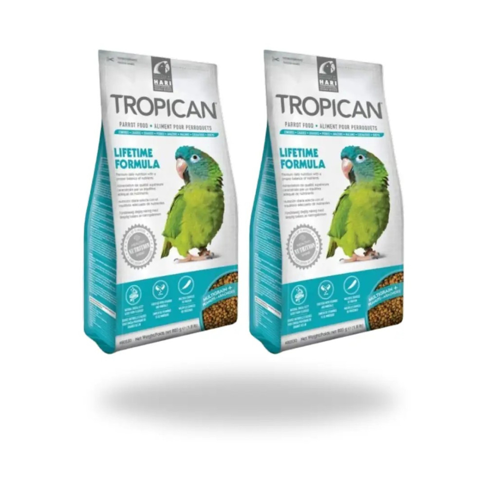 2x1 Hagen Tropican 4 mm Mantenimiento 820 g | Oferta Exclusiva en Pienso para Loros