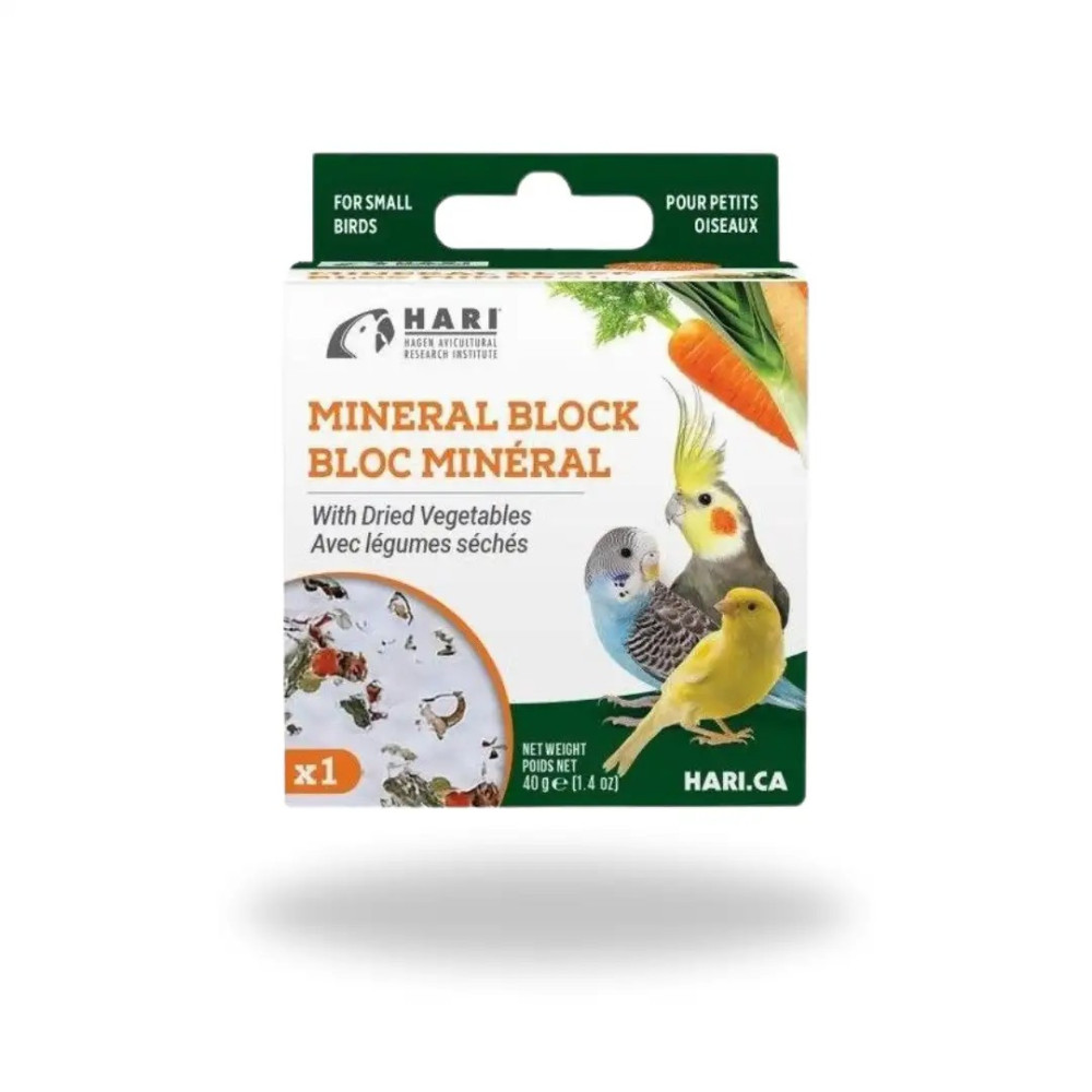 Bloque de Picoteo Hagen Tropican con Verduras 40 g | Suplemento y Entretenimiento para Aves