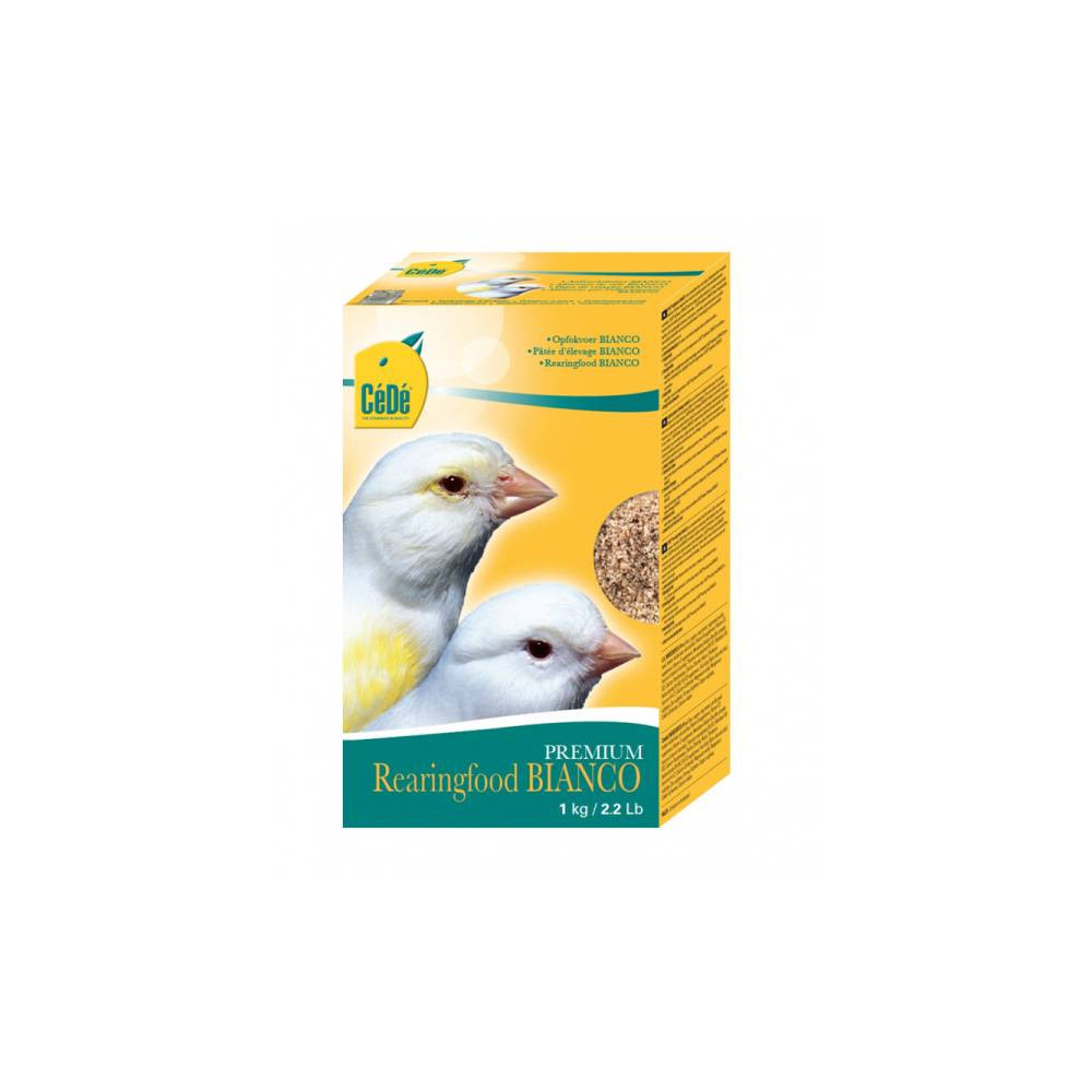 Pasta de Cría SECA Cédé Bianco 1 kg | Especial para Canarios Blancos y Colores Claros