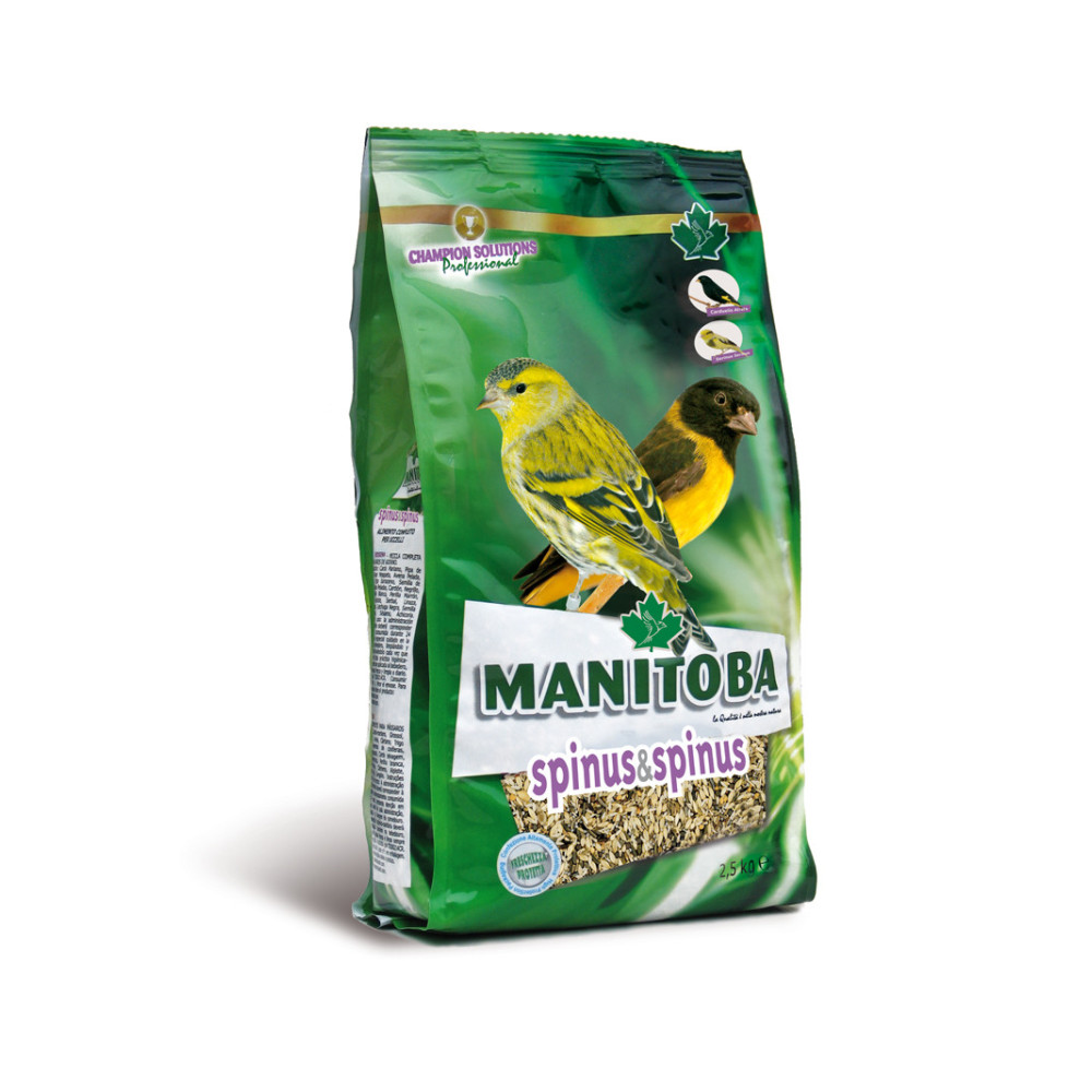 Manitoba Spinus & Spinus 2,5 kg | Mezcla Profesional para Lúganos y Fringílidos