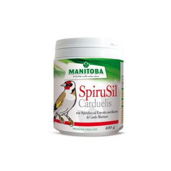 Manitoba Espirusil Carduelis 400 g | Suplemento con Espirulina para Jilgueros