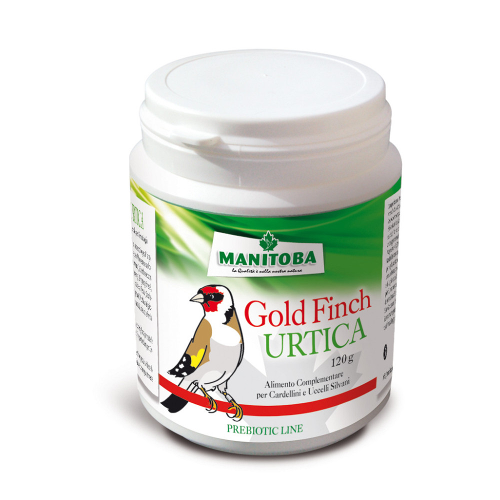 Manitoba Goldfinch Urtica 120 g | Extracto de Ortiga Natural para Jilgueros